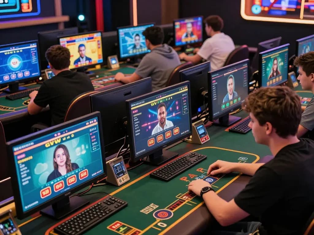 Engaging online gaming tournament scene showcasing players at https://sin88.expert/ competing in vibrant casino games.