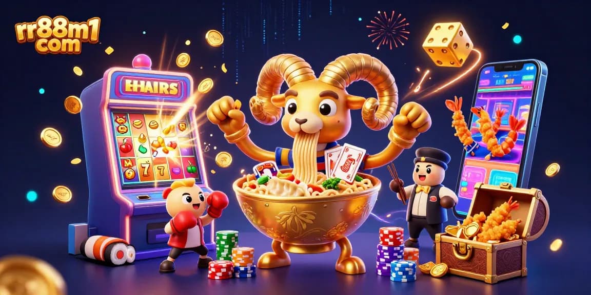 Experience the thrill of rr88m1 com's vibrant casino atmosphere with captivating games and characters.