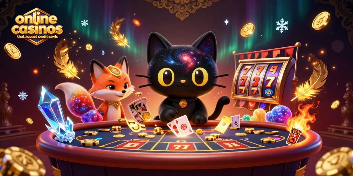 Engage with thrilling online casinos that accept credit cards featuring cosmic themes and fantasy elements.