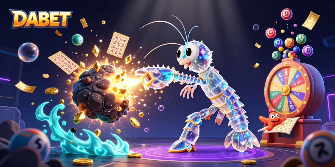 DABET offers an exciting gaming experience with vibrant 3D visuals of a galactic samurai and fortune elements.