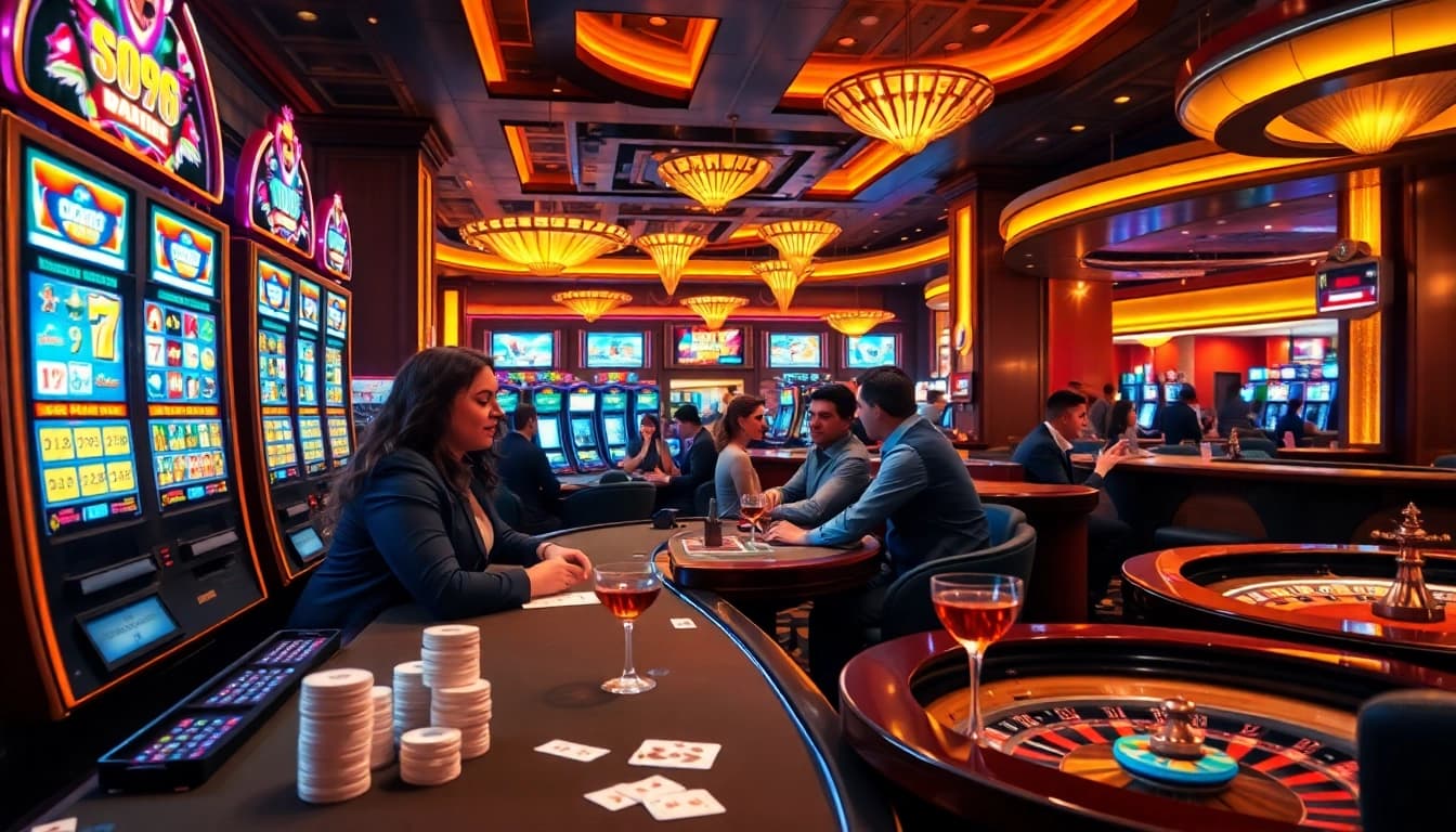 Experience the thrill of gambling at SumClub with players savoring upscale casino games.