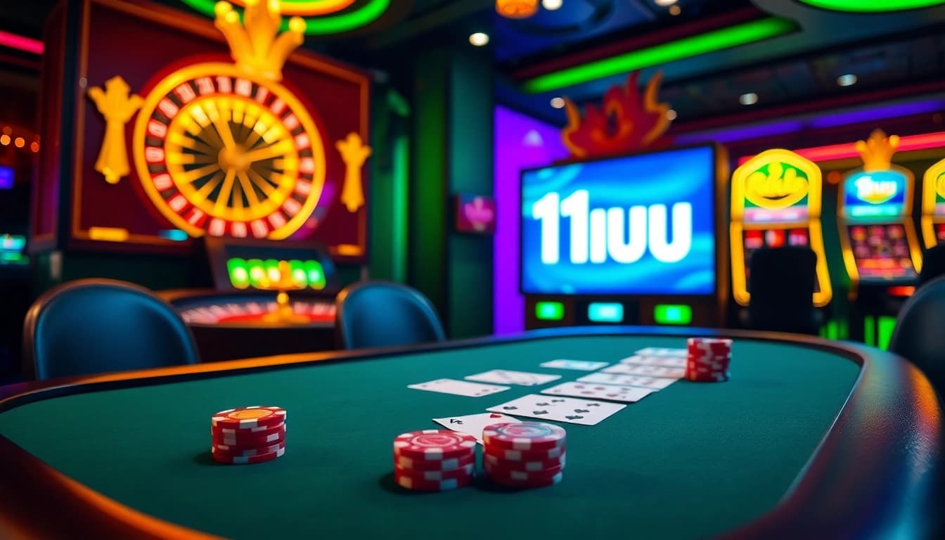 Experience the thrill of betting with 11uu as players engage in lively casino games.