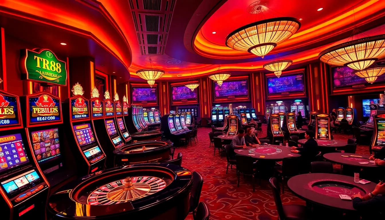 Experience the thrill of gambling at https://tr88.work/ with vibrant slot machines and poker tables.
