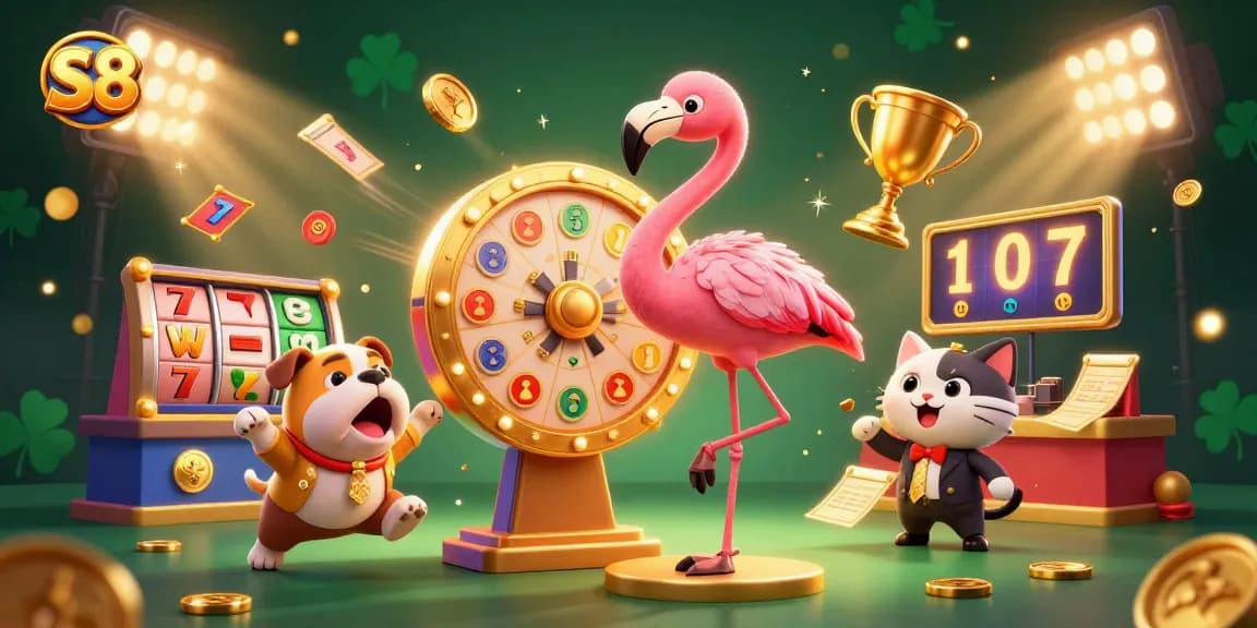 Spin your way to winning with S8's exciting jackpot games, featuring vibrant characters and dynamic gameplay.