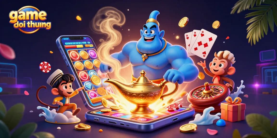 Experience the excitement of game doi thuong with vibrant casino elements and dynamic characters.