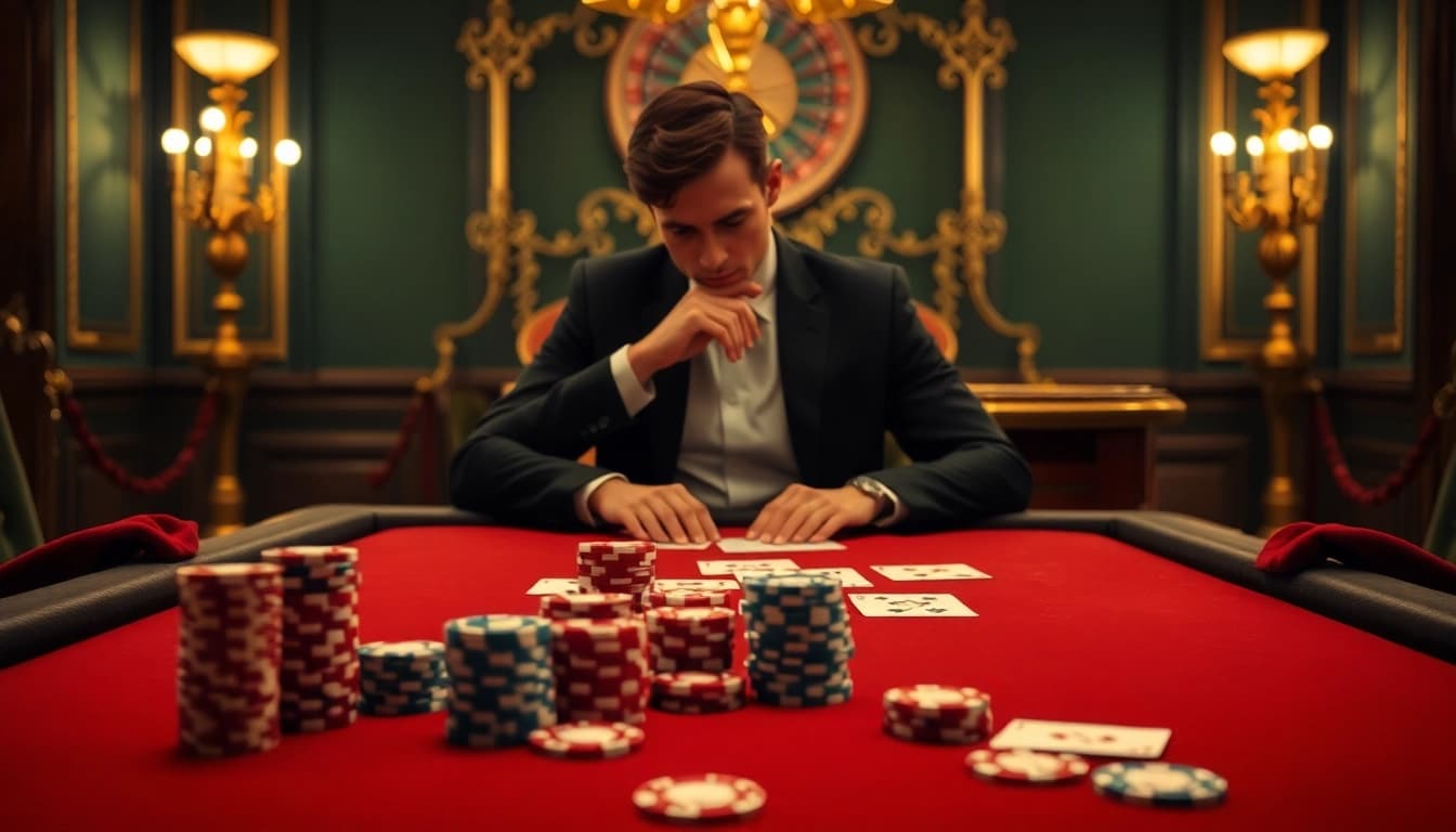 Experience high-stakes excitement at เว็บ soibet with a luxurious casino table, vibrant poker chips, and engaging gameplay.