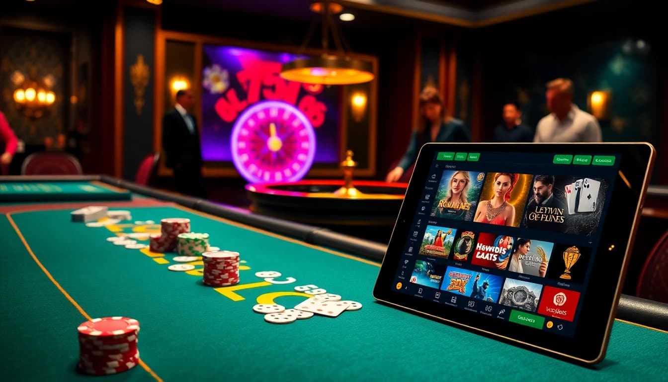 Experience high-stakes excitement at LC88 with a thrilling poker scene filled with chips and cards.