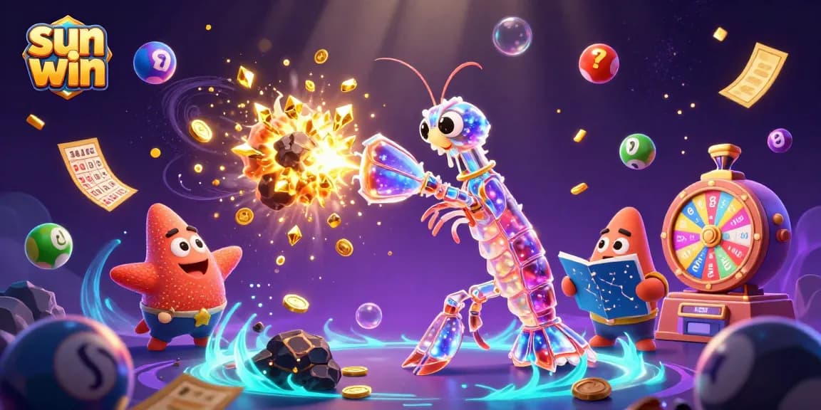 Experience the excitement of sun win as the galactic warrior conquers jackpots amidst colorful casino elements.