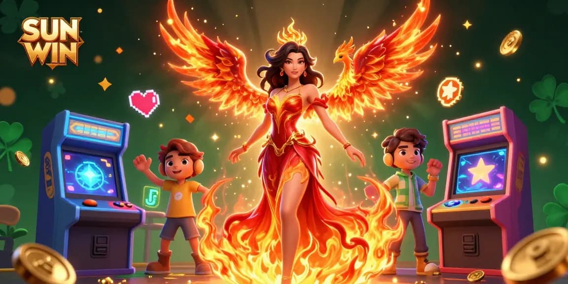 Experience the thrilling world of SUN WIN with a striking cinematic 3D illustration.