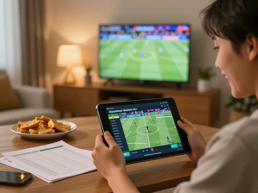 Experience nk88 sports betting excitement on a tablet with live match updates and engaging atmosphere.