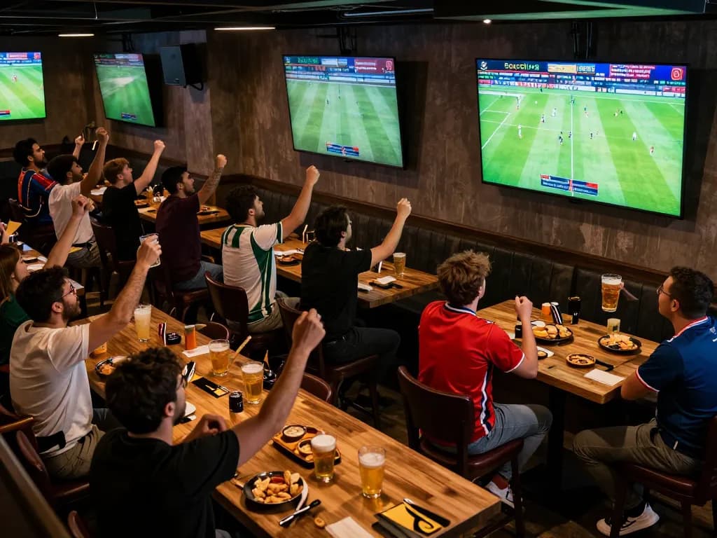 Socolive brings thrilling live soccer action to passionate fans in a lively sports bar environment.