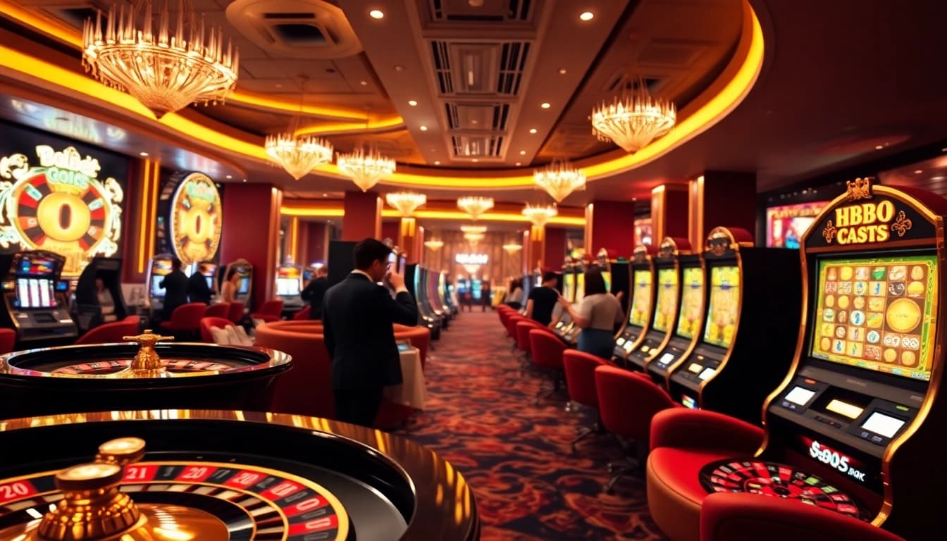 Experience the thrill of HB88 with dynamic casino elements like poker chips and roulette wheels.