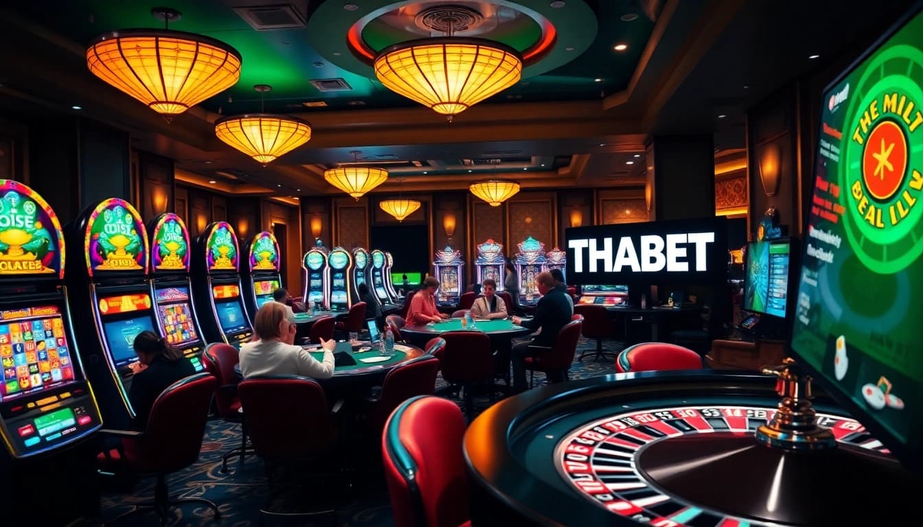 Experience the excitement at THABET casino with vibrant slot machines and engaging gameplay.