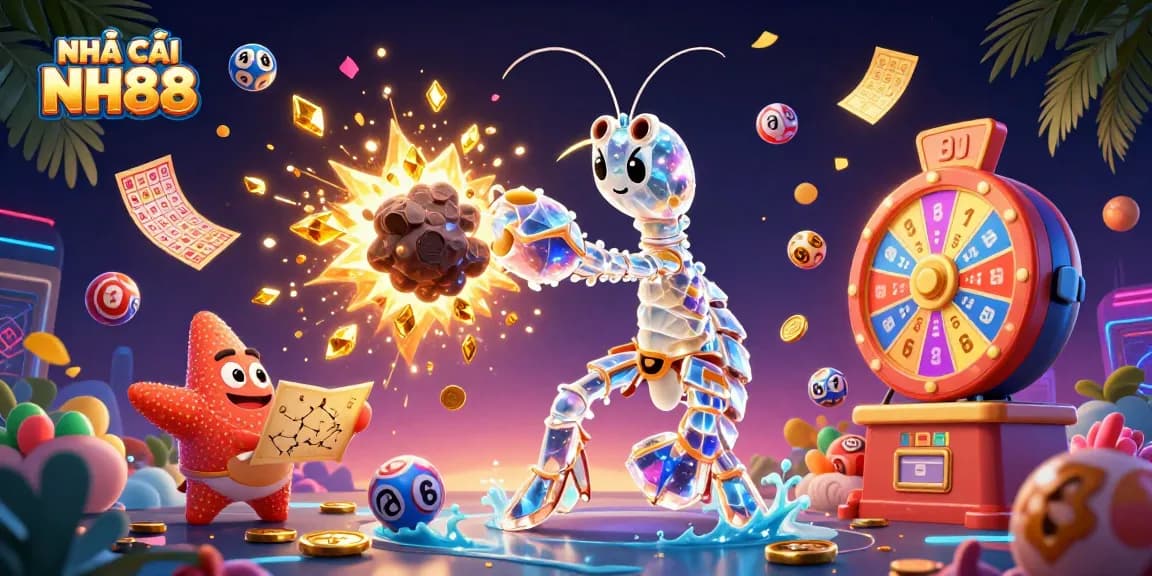 Engage in thrilling gameplay at NHÀ CÁI NH88 with dynamic lottery balls and exciting casino features.
