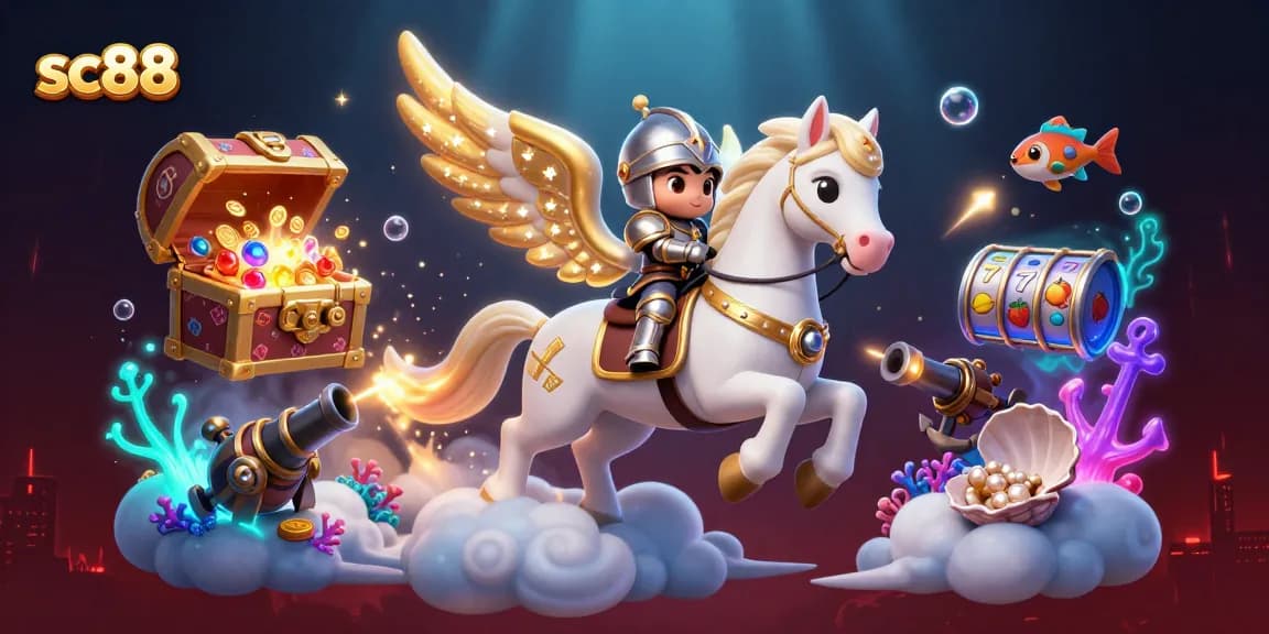 Engage with SC88's electrifying casino experience, featuring dynamic slot reels and celestial elements.