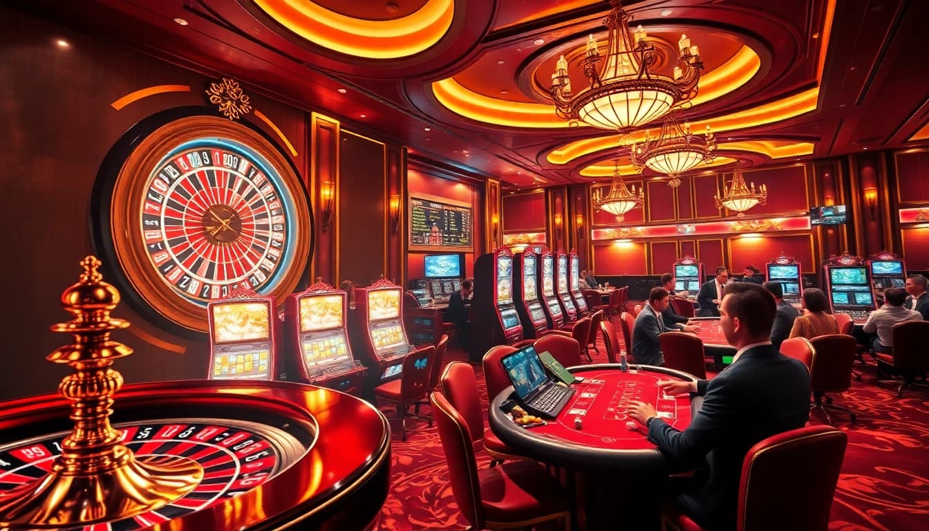 Experience high-stakes gambling action at https://kjc.se.net/ with exciting poker tables and a stunning roulette wheel.