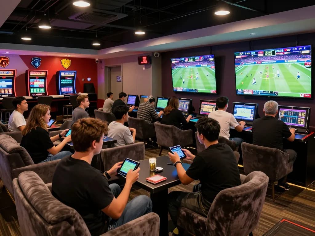 Bet on exciting sports actions at UU88's lively betting lounge with friends.