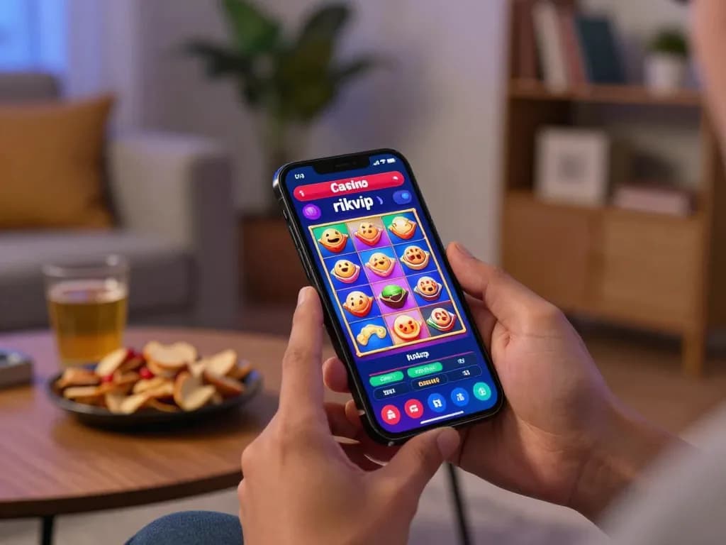 Engaging gameplay on the rikvip mobile app featuring colorful slot games.