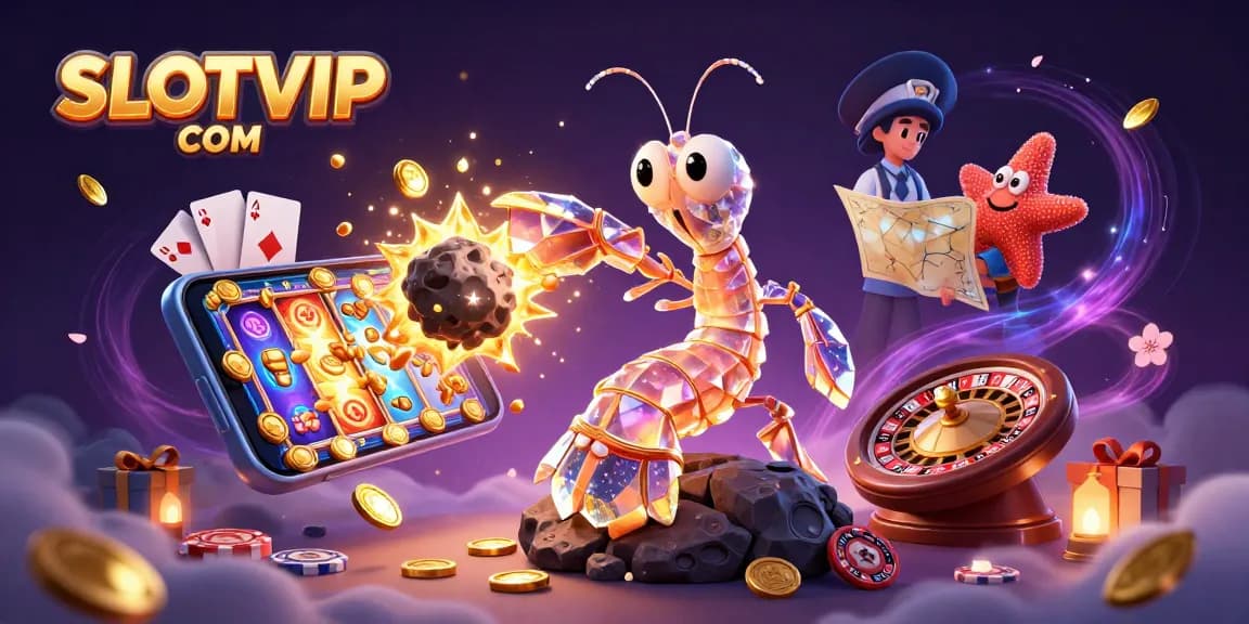 Play exciting slots with SLOTVIP COM in a vibrant, thrilling casino atmosphere bursting with gems.
