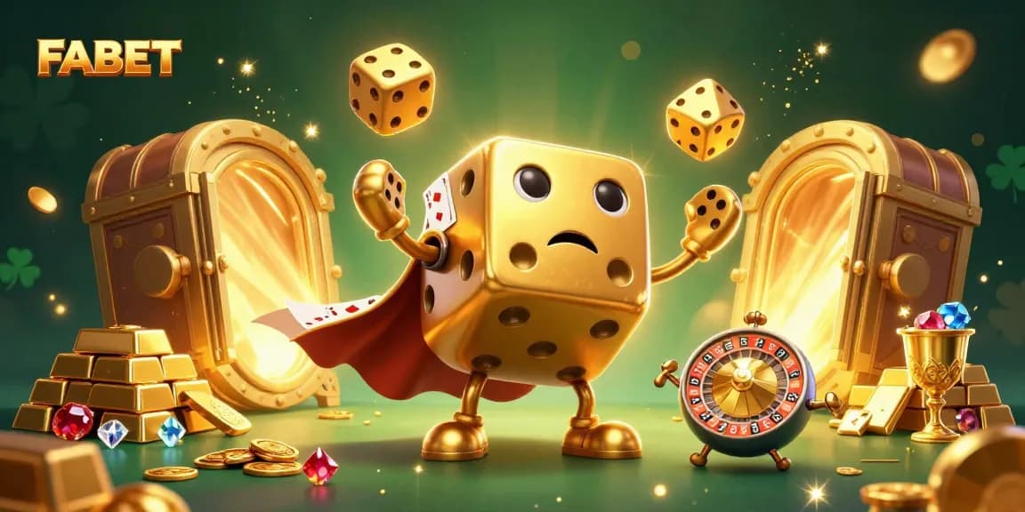 Join the excitement at FABET with vibrant casino elements and stunning visuals.