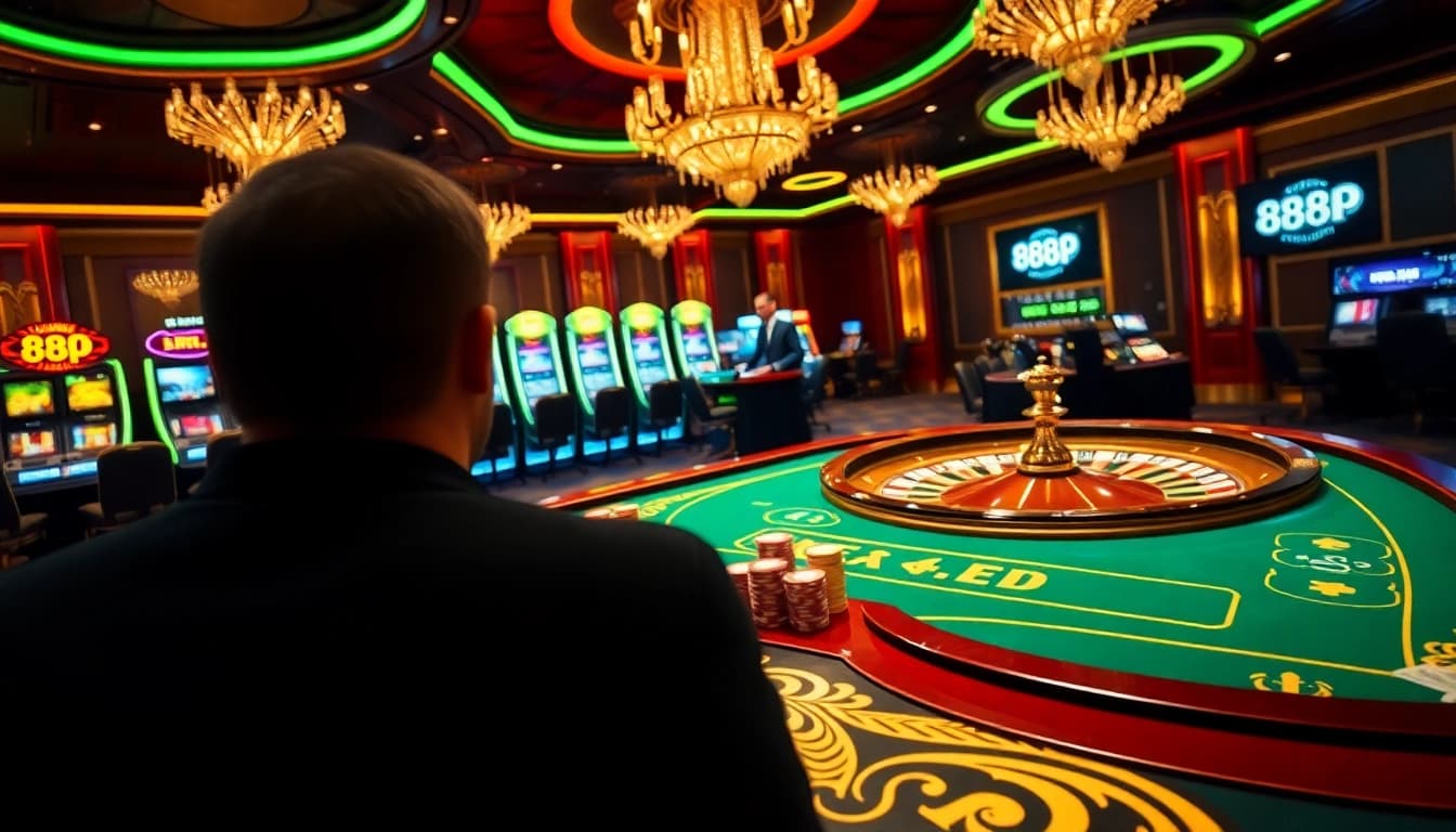 Experience the thrill of gambling at 888P with vibrant Vegas-style tables and exciting gameplay.