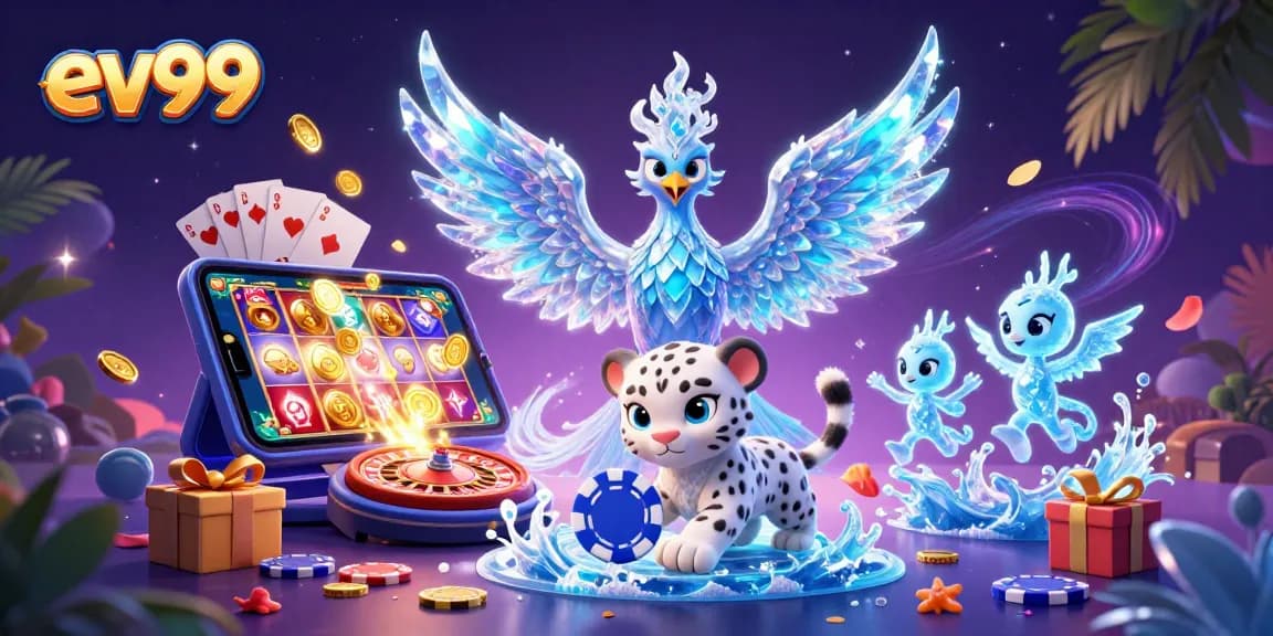 Experience the excitement of ev99 with vibrant casino action and mystical characters.