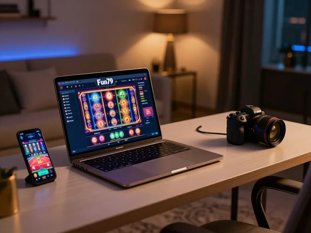 Experience Fun79 VIP online gambling with thrilling games in a cozy setup