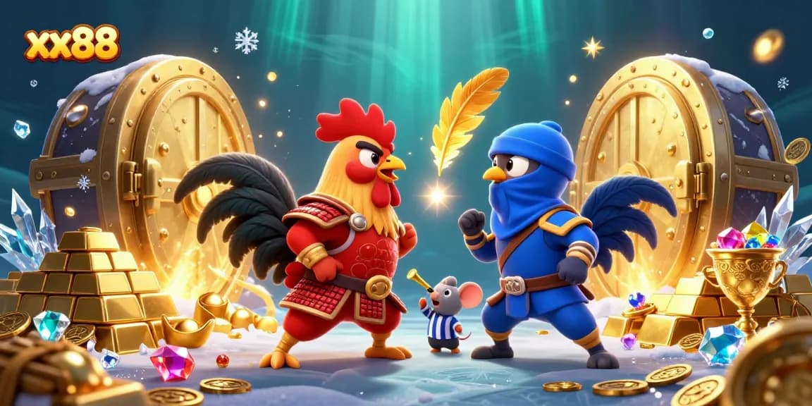 Experience exhilarating matches at xx88, featuring dynamic rooster battles with vivid casino treasures.