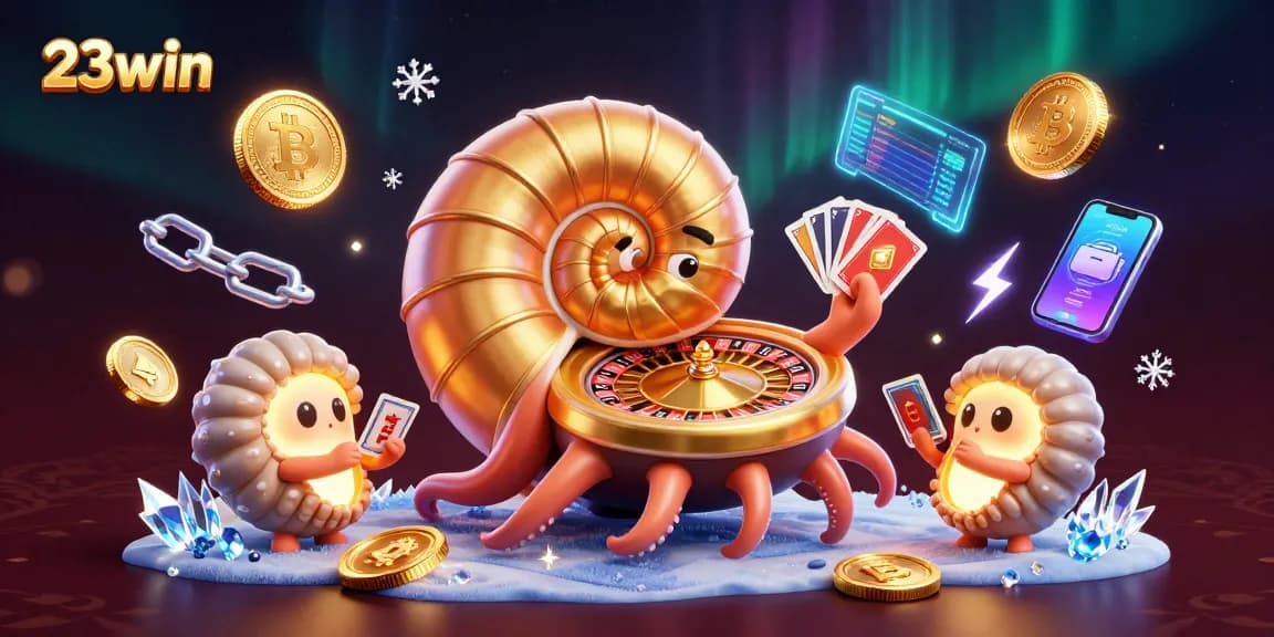 Join the excitement at 23win with dynamic gambling action featuring a giant nautilus roulette!