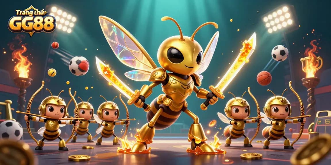 Experience the thrill of betting at Trang chủ GG88 with a dynamic 3D casino illustration featuring engaging characters.