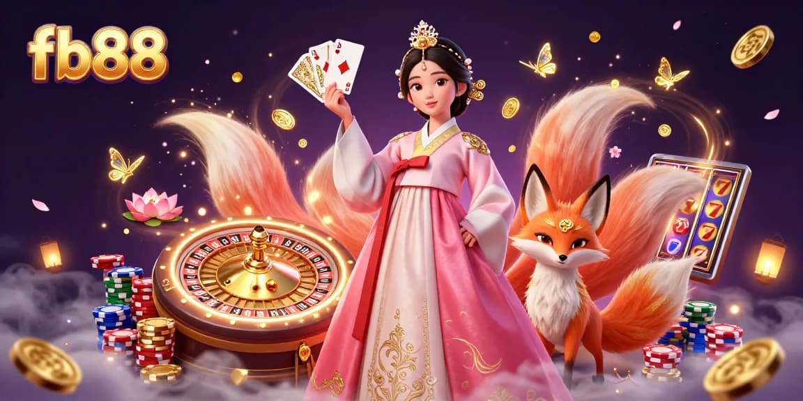 Experience thrilling games at fb88, featuring spinning roulette wheels and winning poker hands.