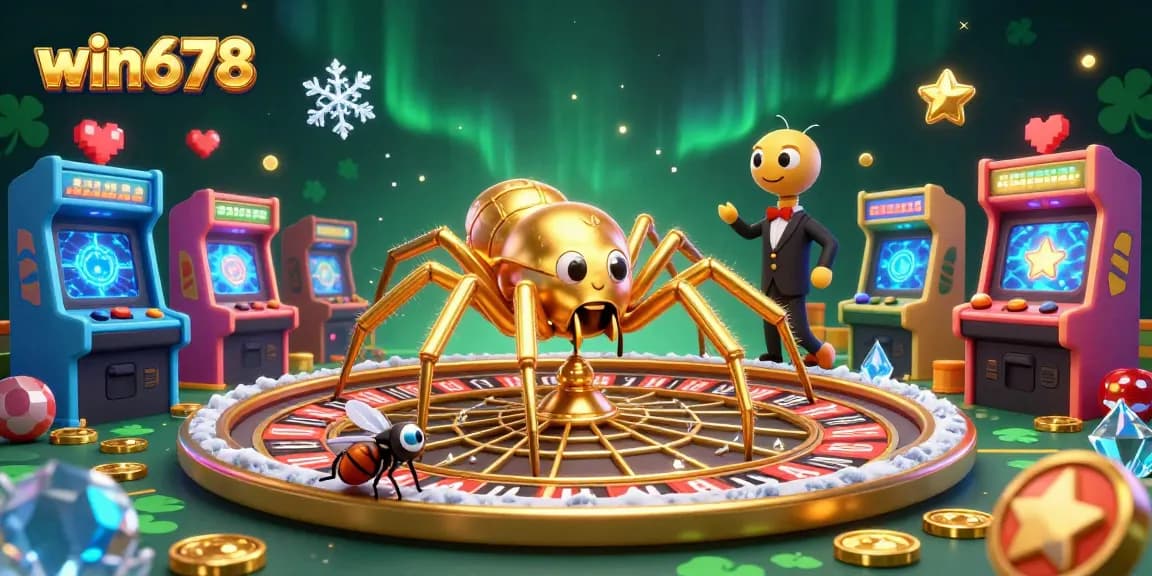 Experience thrilling bets with win678 in a vibrant casino scene featuring animated characters and rich game elements.