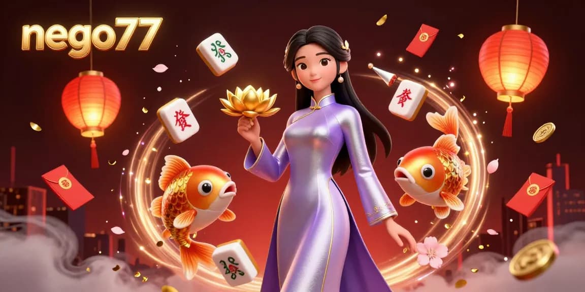 Experience thrilling gameplay at nego77 with engaging visuals of festive elements and casino gaming activities.