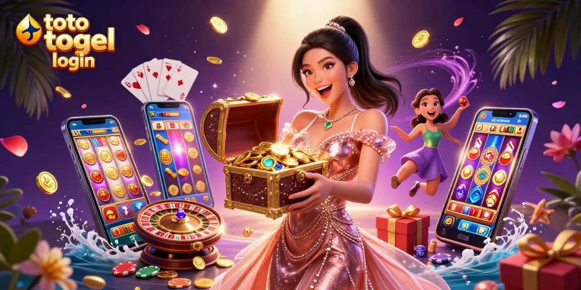 Play your favorite games with toto togel login, featuring dynamic rich casino illustrations.