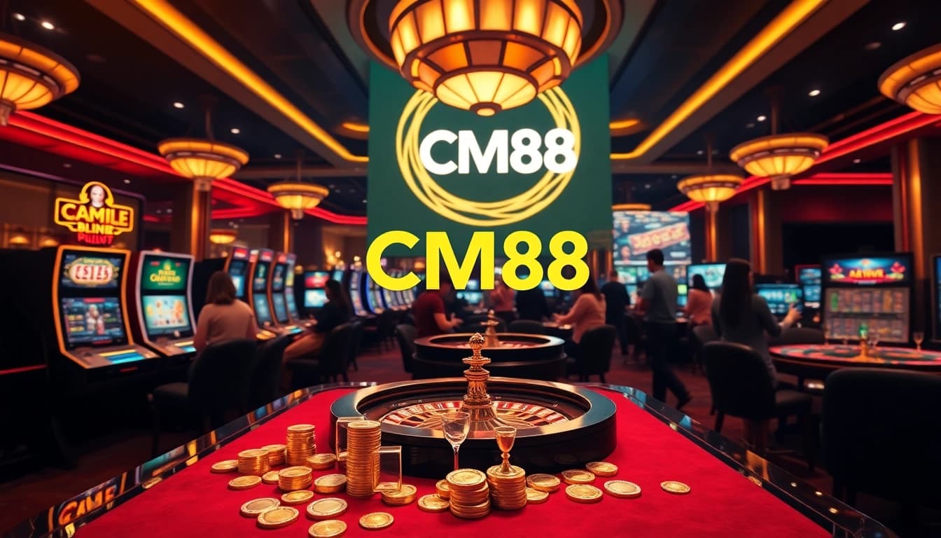 Players experiencing the excitement of online gambling at CM88's virtual casino.