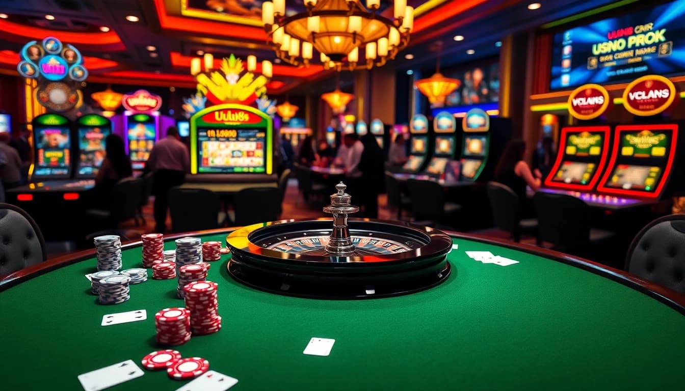 Experience the luxury of UUU88 casino gaming with vibrant slots and poker action.