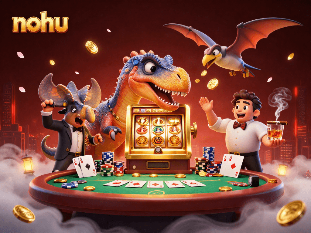 Catch golden jackpot coins as nohu celebrates a winning slot moment.