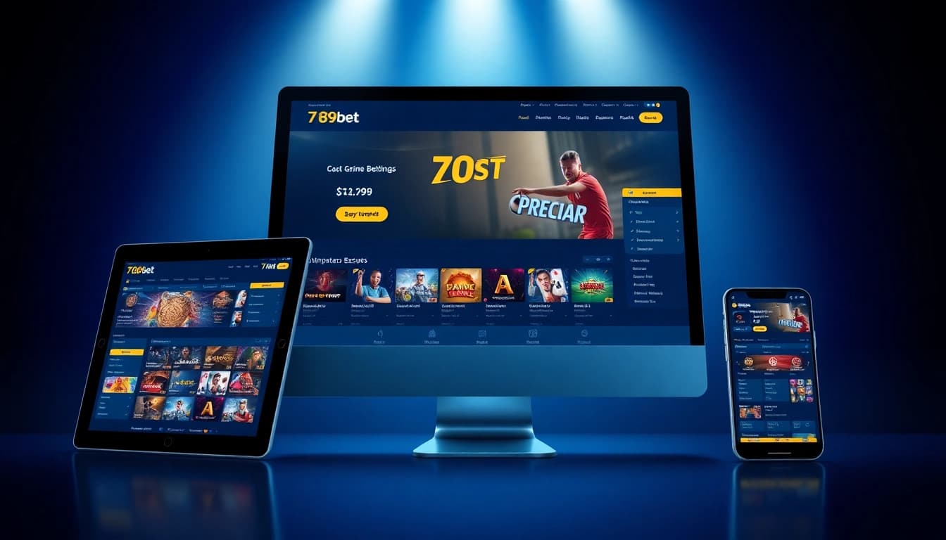789bet online betting interface displayed on multiple devices, showcasing games and promotions.