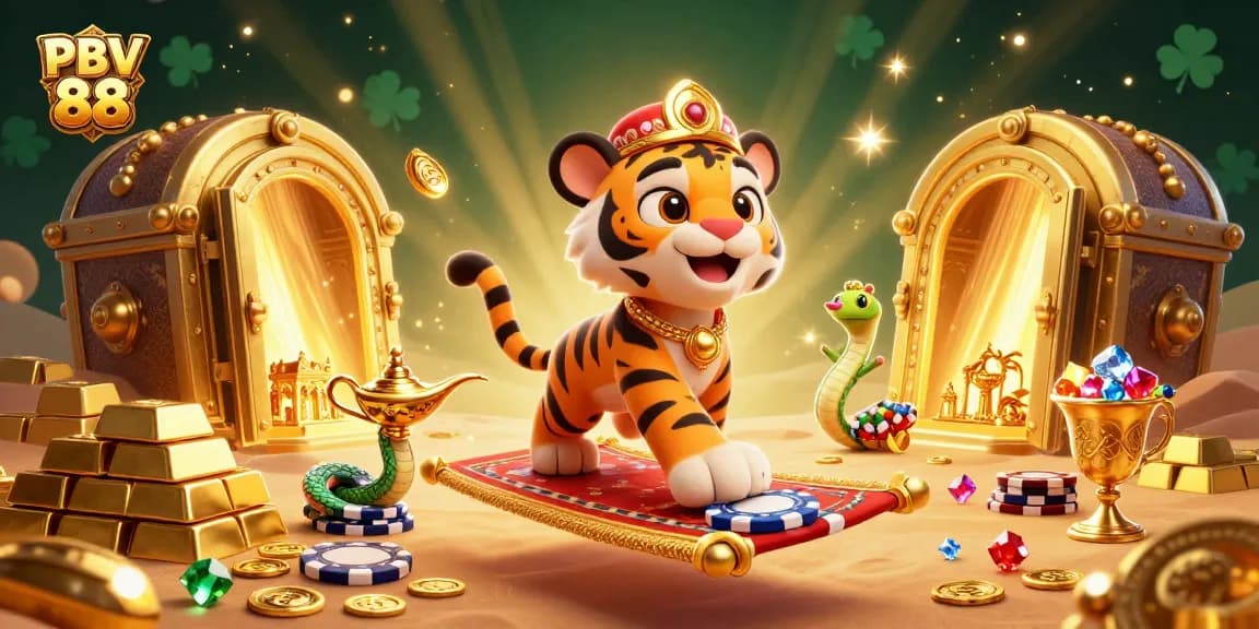Experience the thrilling PBV 88 casino adventure with rich visuals and dynamic elements in a vibrant scene.