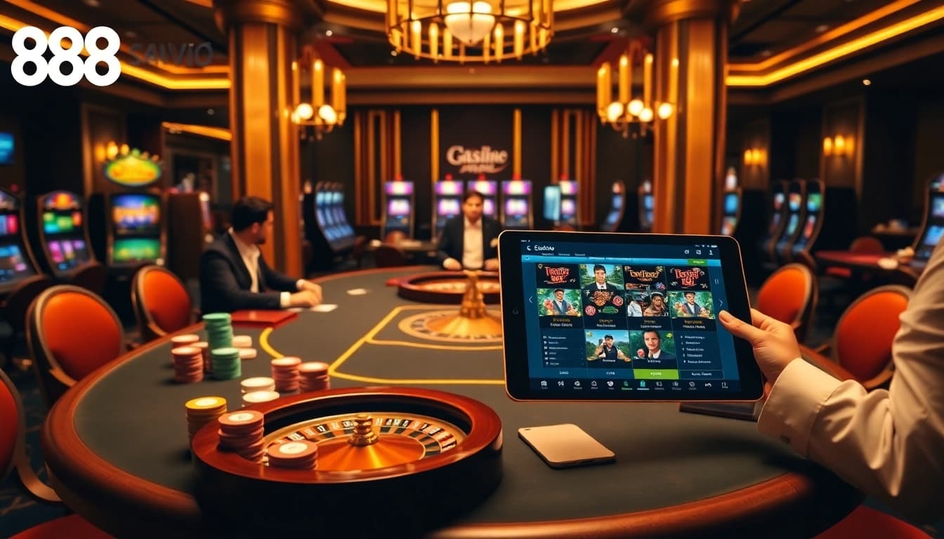 Experience thrilling games at https://888vi.io/, featuring vibrant casino tables and engaging dealers.
