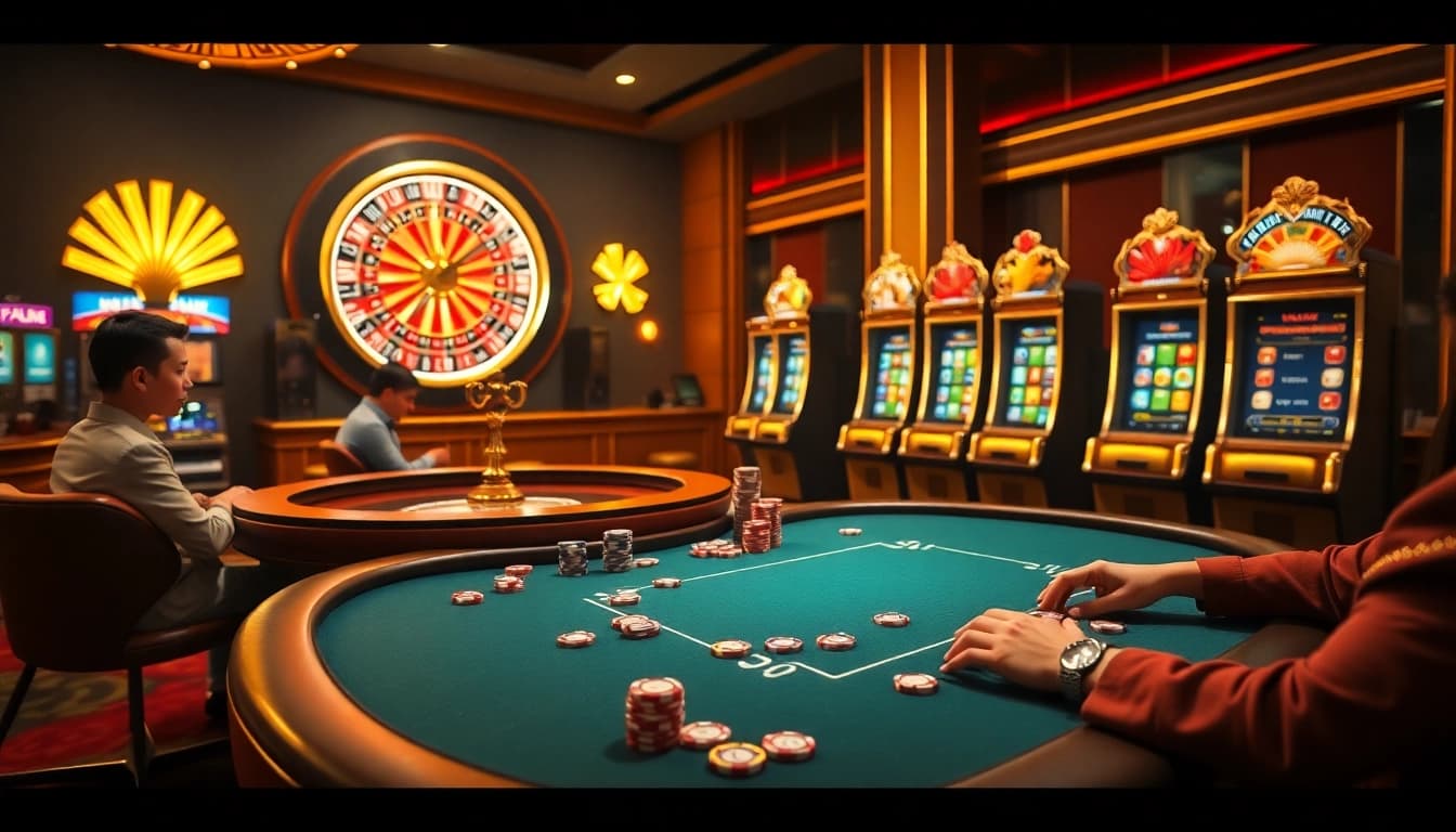 Experience thrilling poker games and roulette action at NOHU90’s luxurious casino.
