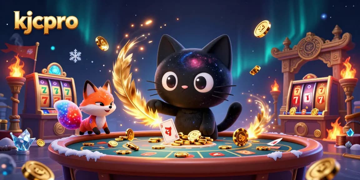 Engage with exciting gaming experiences at kjcpro's cosmic casino, featuring thrilling slot elements and vibrant characters.