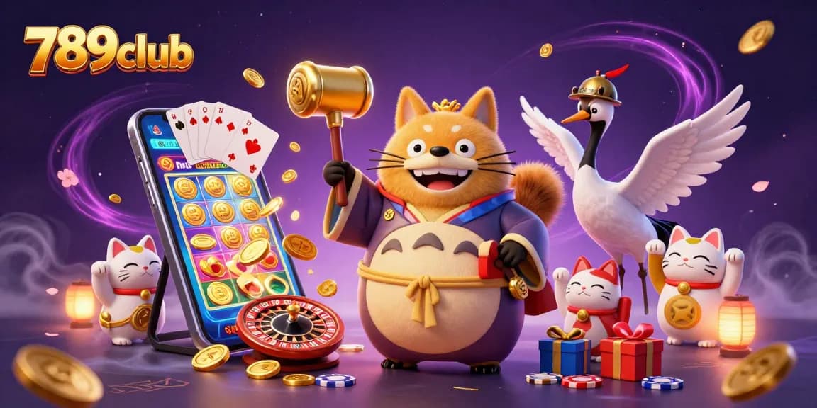 Join the fun at 789club with exciting slot games and vibrant characters in a festive setting.