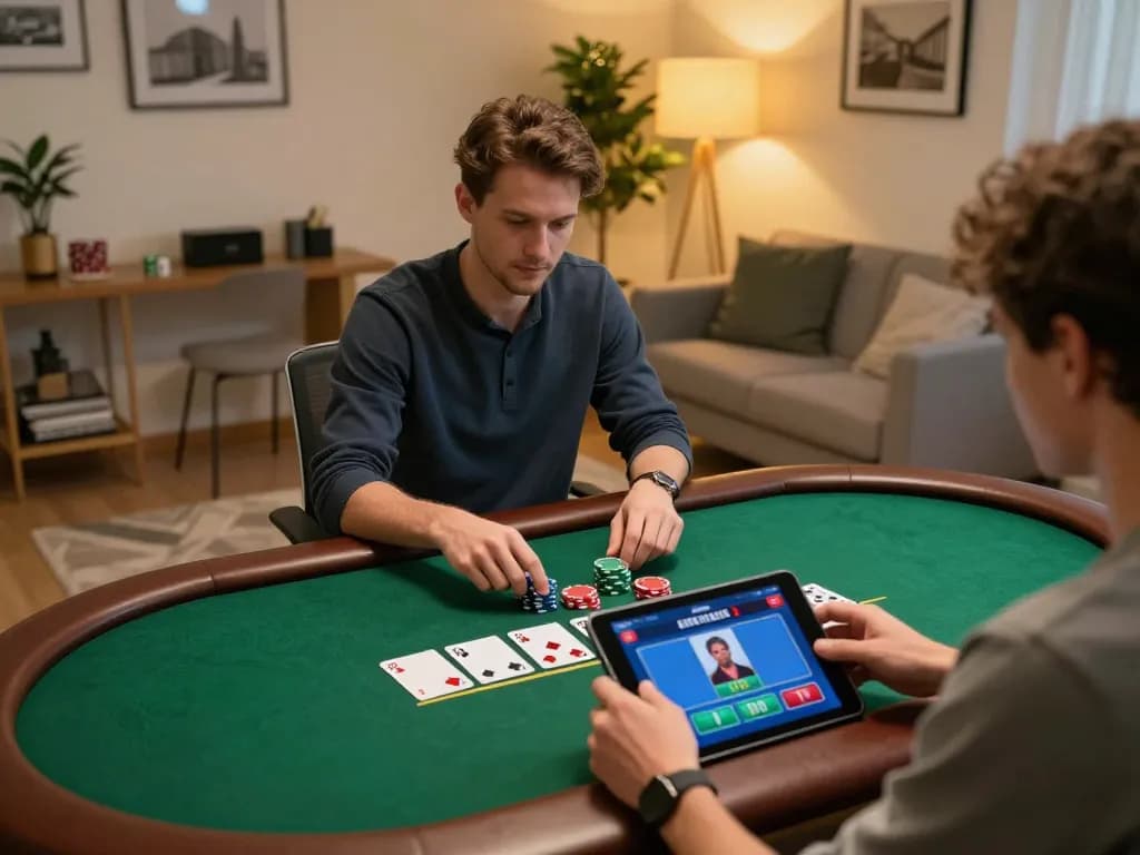 Người chơi LUCK8 lập chiến lược trong trò chơi blackjack với dealer trực tiếp trực tuyến, thể hiện trải nghiệm cờ bạc hiện đại.