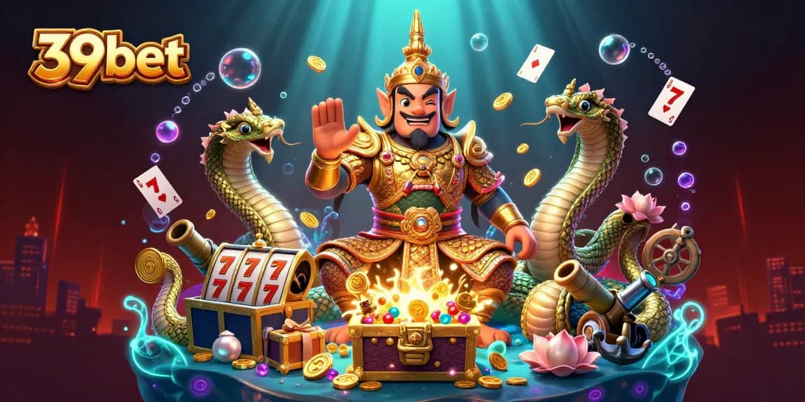 Experience vibrant gaming with the 39bet online casino, featuring whimsical characters and thrilling elements.