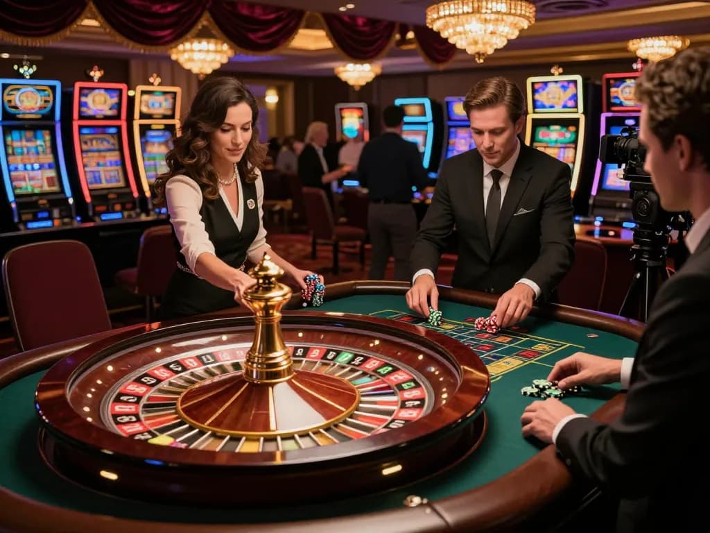 Engaging gameplay at roulette table in 79KING casino, with players actively placing bets.