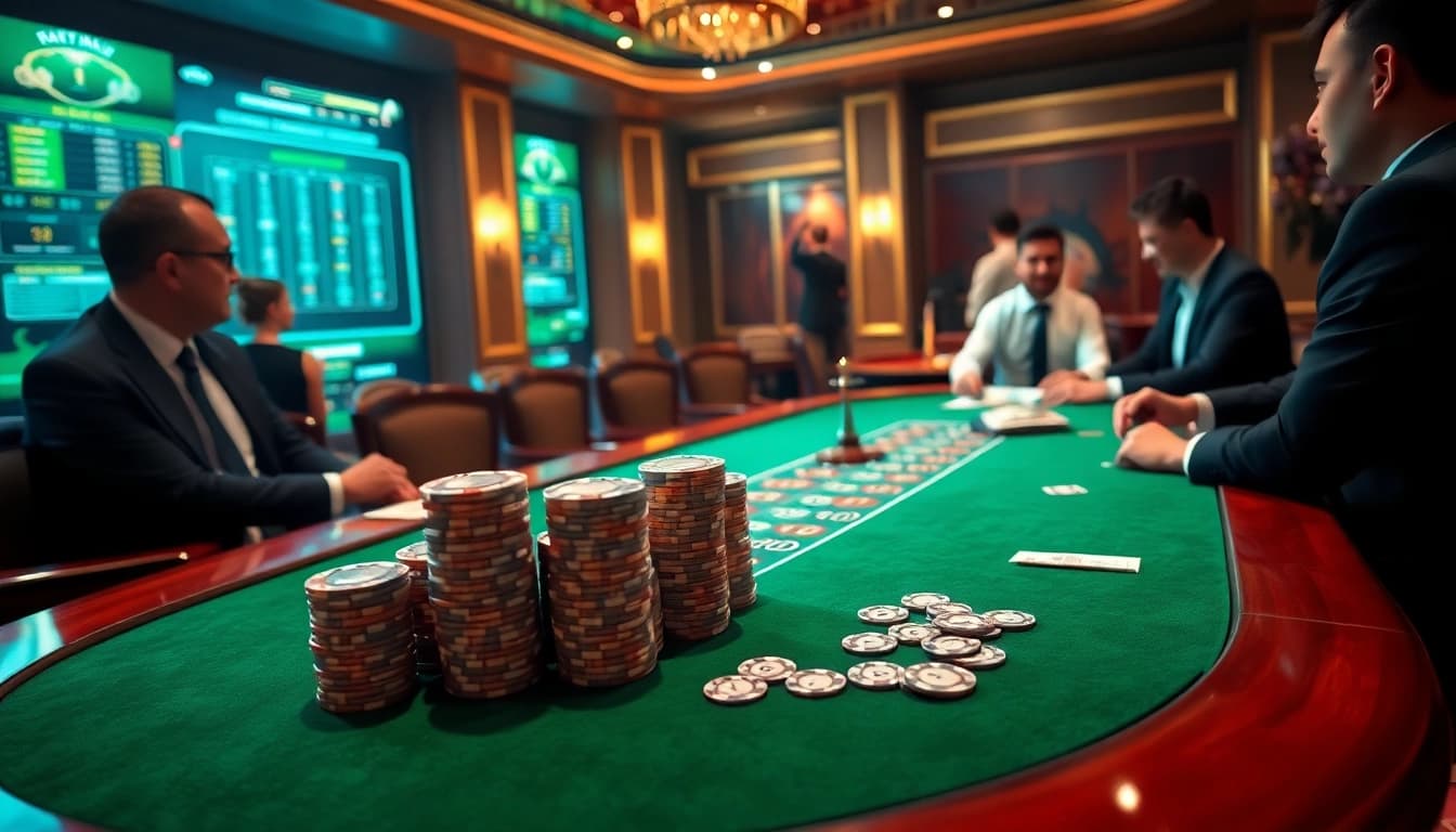 KQBD showcases luxurious gambling with elegant poker tables and professional players, highlighting exciting gameplay.
