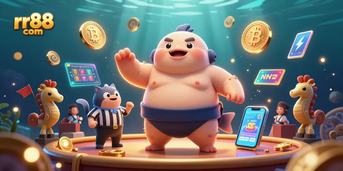 Push your luck at rr88 com with this vibrant underwater casino adventure scene!