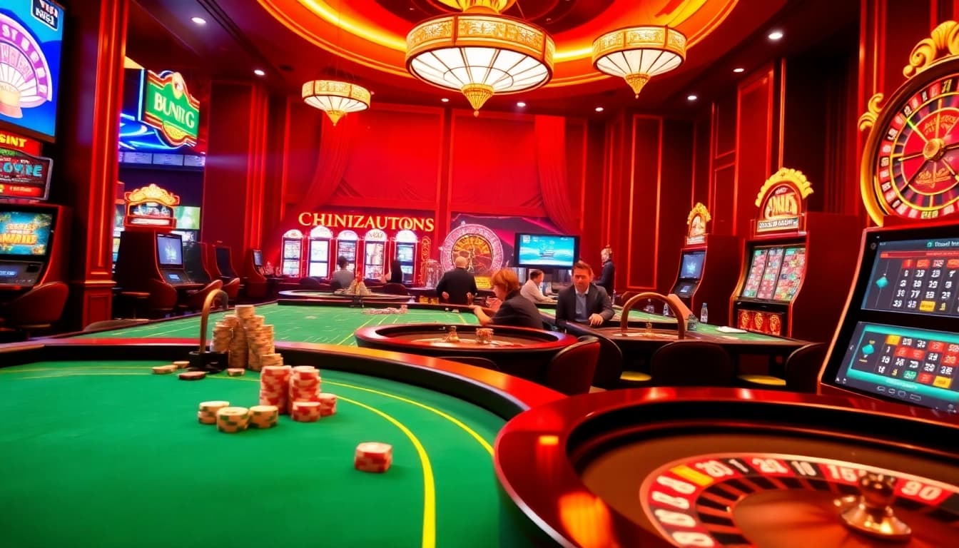 Bong88 viva88 showcases an engaging online gambling atmosphere with vibrant casino tables and lively players.