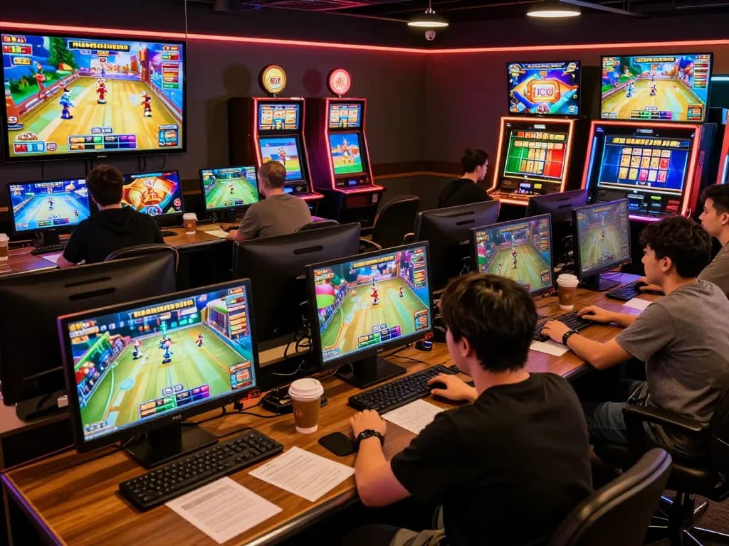 Engaged players experiencing the NOHU90 GAME dynamic on their devices in an online casino setting.